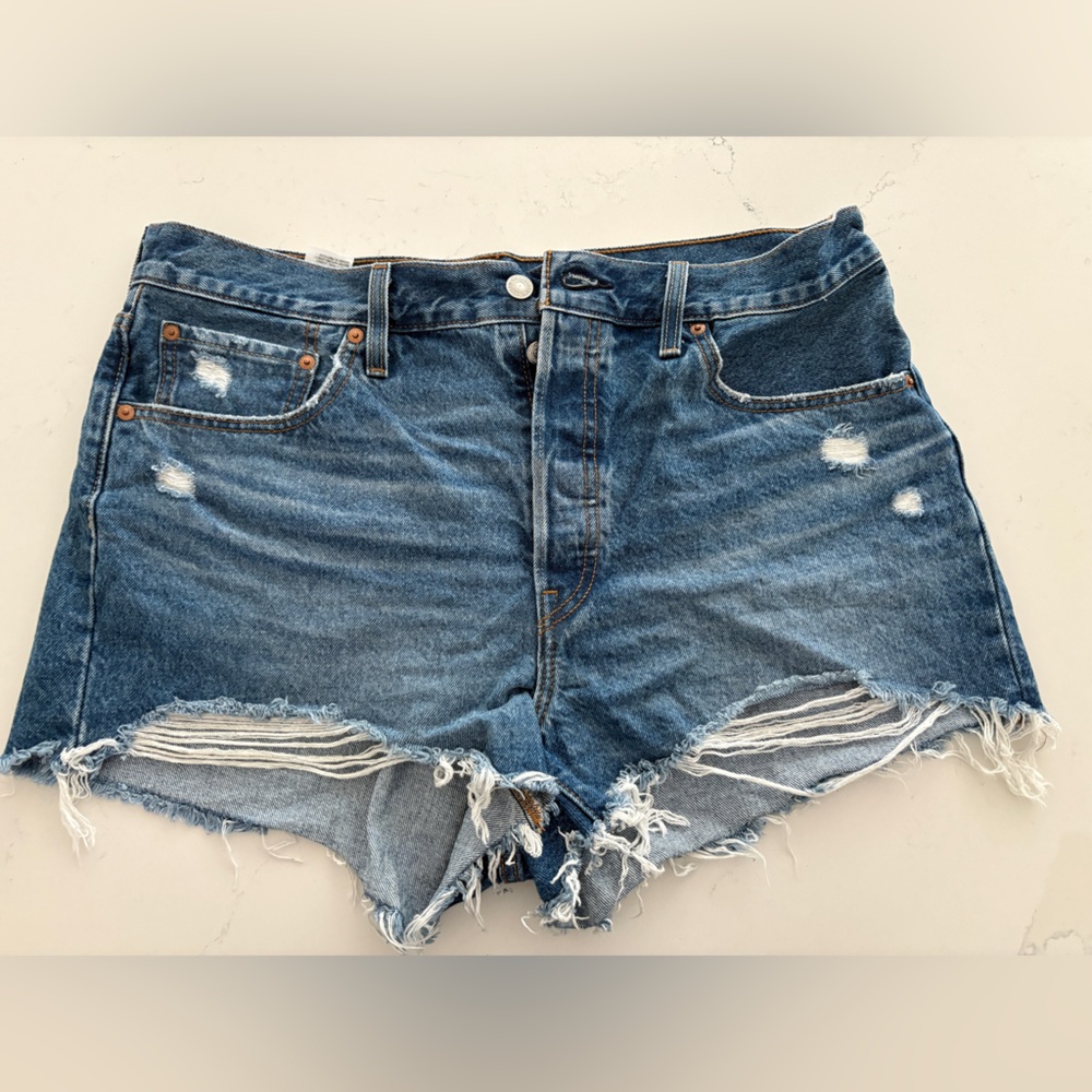 Distressed Denim Women Shorts